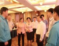 駐馬店廣視融媒新聞客戶端上線啟動儀式結(jié)束后，駐馬店市委常委,宣傳部長戚存杰，駐馬店市政府副市長馮玉梅等領(lǐng)導(dǎo)同志親切接見廣視融媒新聞客戶端部分工作人員，對新聞客戶端工作人員的工作給予充分肯定，并對今后的工作寄于厚望！