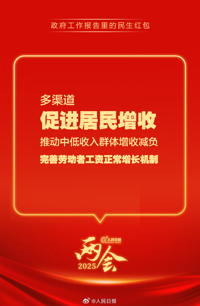 快查收！政府工作報告里的民生紅包
