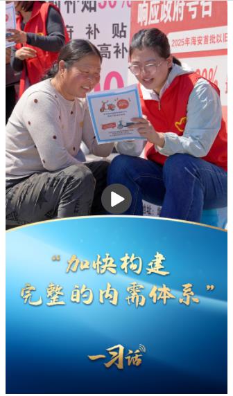 一習話丨“加快構(gòu)建完整的內(nèi)需體系”