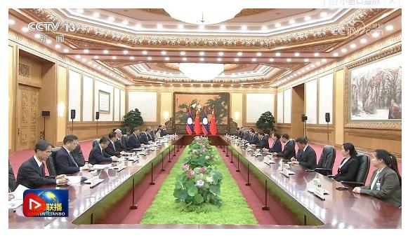 習近平會見老撾人民革命黨中央總書記、國家主席通倫