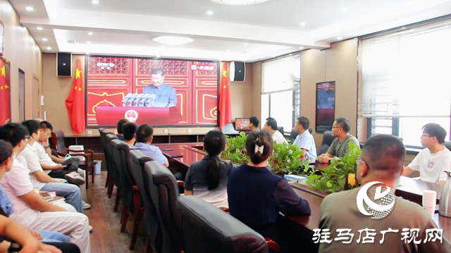 新蔡縣社會各界集中收看紀念中國人民抗日戰(zhàn)爭暨世界反法西斯戰(zhàn)爭勝利80周年大會直播實況